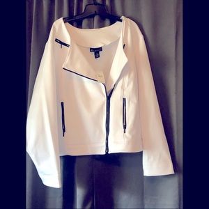 NWT White Lane Bryant Moto Style Jacket
